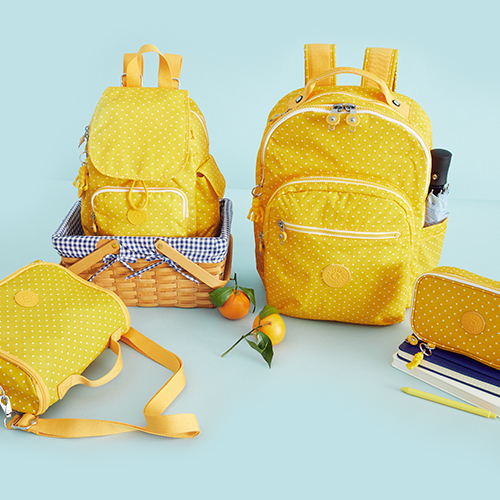 Soft Yellow Dot  School Set